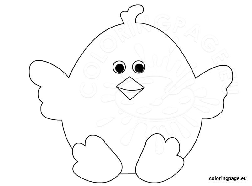 baby chicks coloring pages printable - photo #30