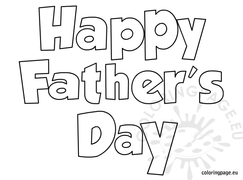 dads day coloring pages - photo #10