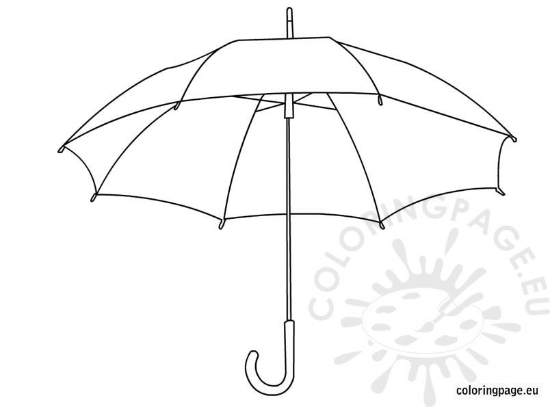 umbrella coloring pages for kids - photo #3