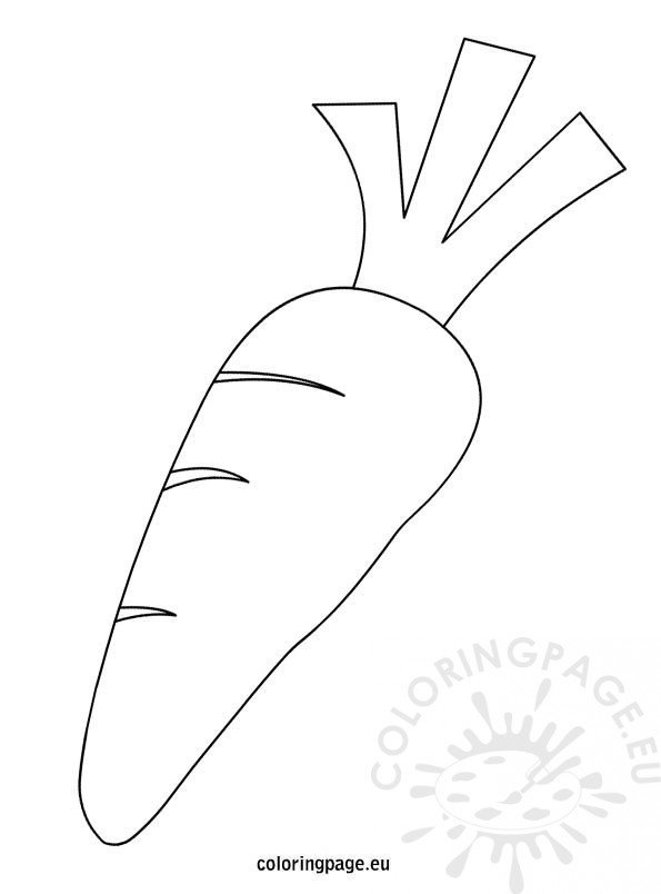 rabbit with carrot coloring pages - photo #43