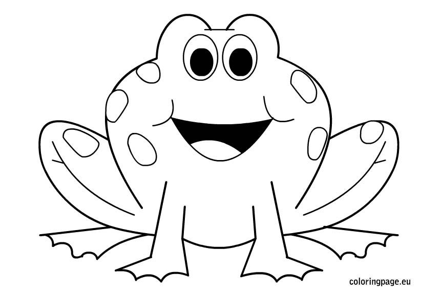 Frog Coloring Pages - Kidsuki