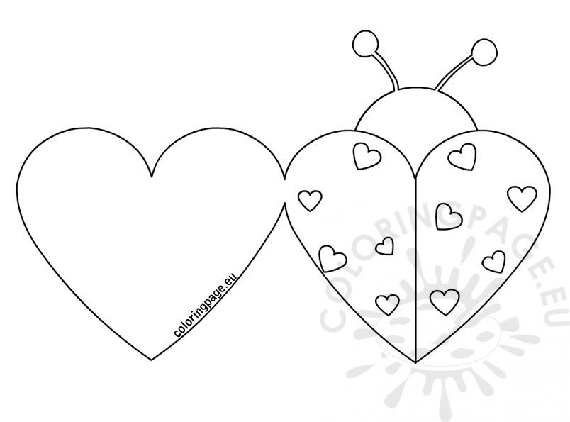 valentine card coloring pages - photo #19