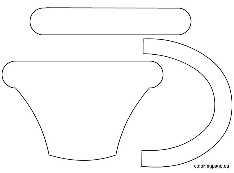 Easter Basket Template Coloring Page Easter Basket Template Coloring Page