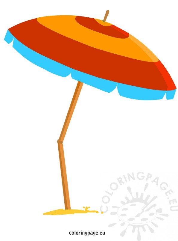 clipart beach chair and umbrella - photo #37