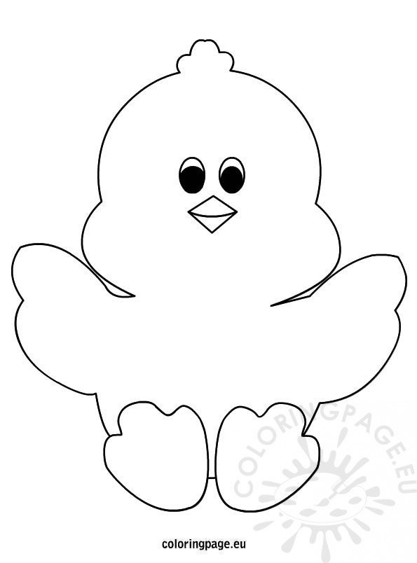 Easter chick coloring page Coloring Page