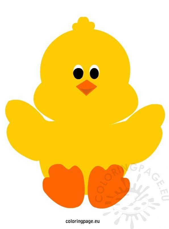 Easter chick to print – Coloring Page