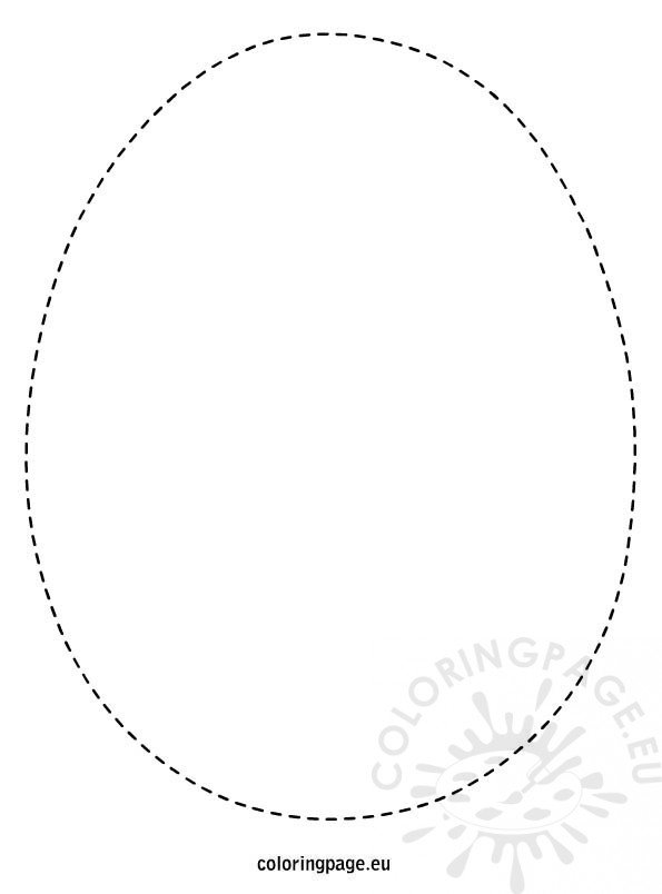 Easter Egg template – Coloring Page
