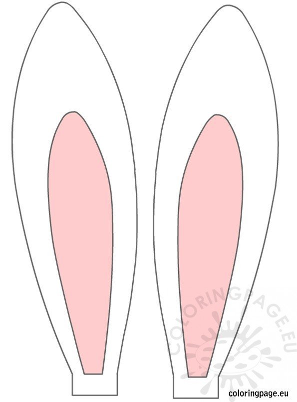 Easter rabbit ears – Coloring Page