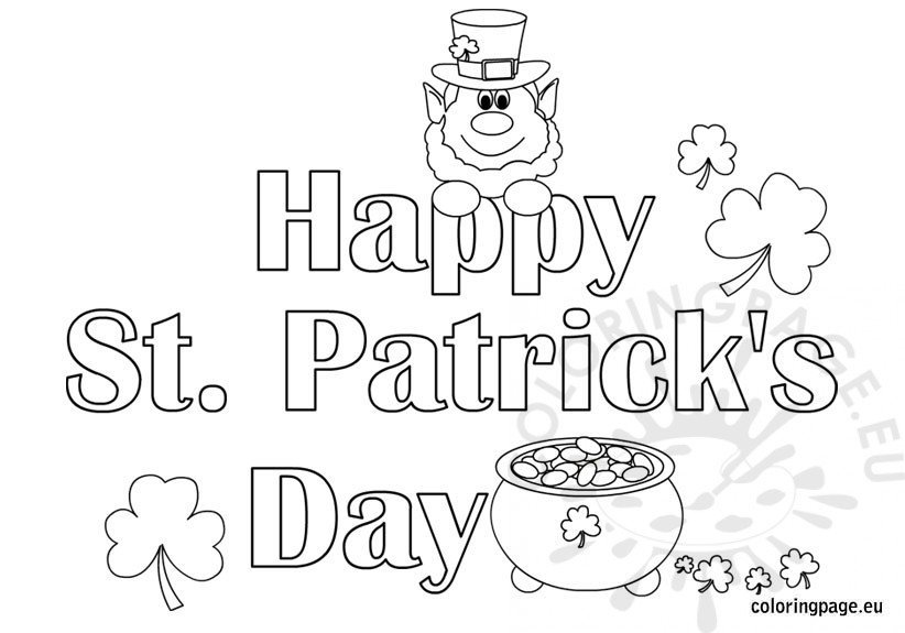 ydad st patricks day coloring pages - photo #40