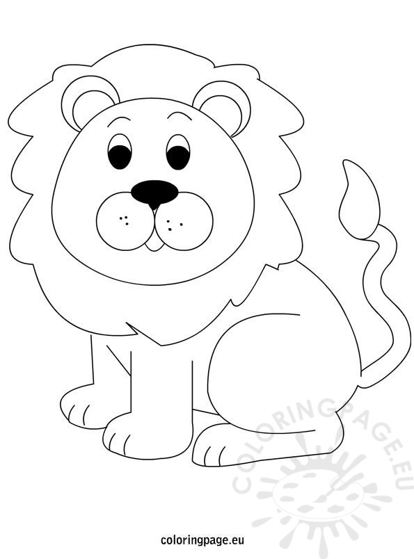 lion coloring page