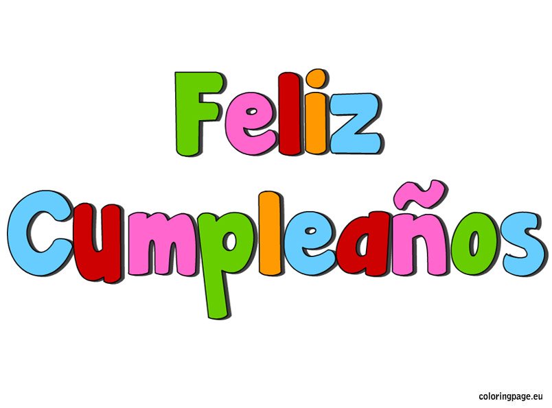 free happy birthday clip art in spanish - photo #27