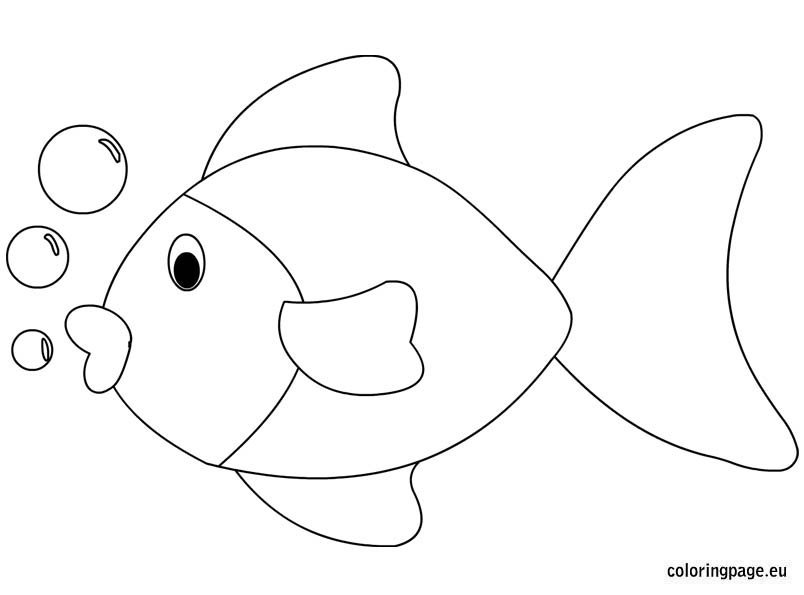 Fish coloring sheet – Coloring Page