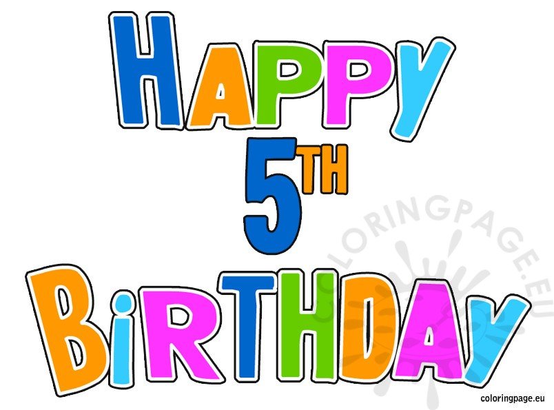 happy-5th-birthday-coloring-page