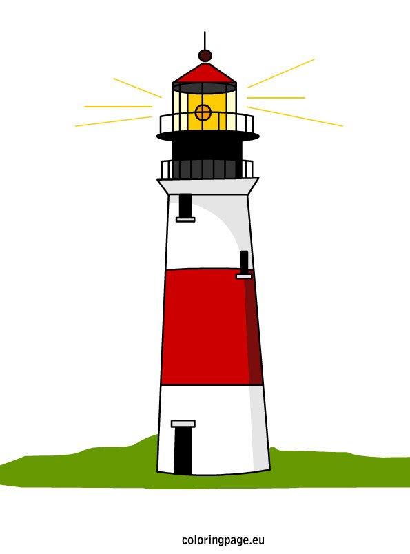 lighthouse  coloring page