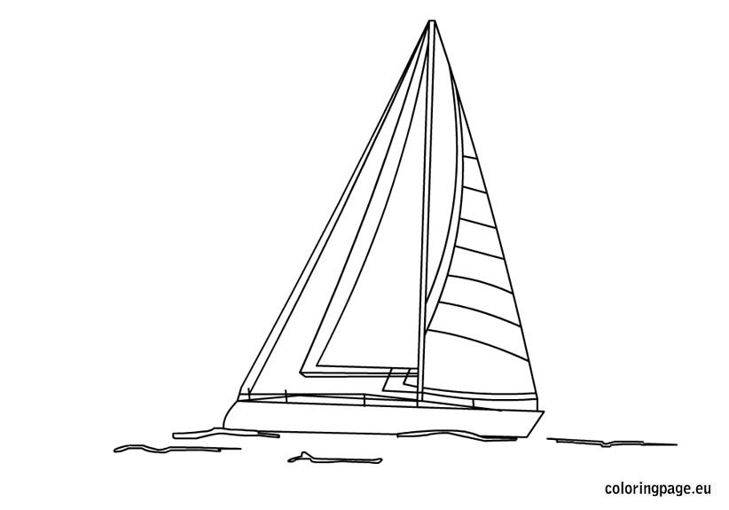 Sailboat coloring page – Coloring Page