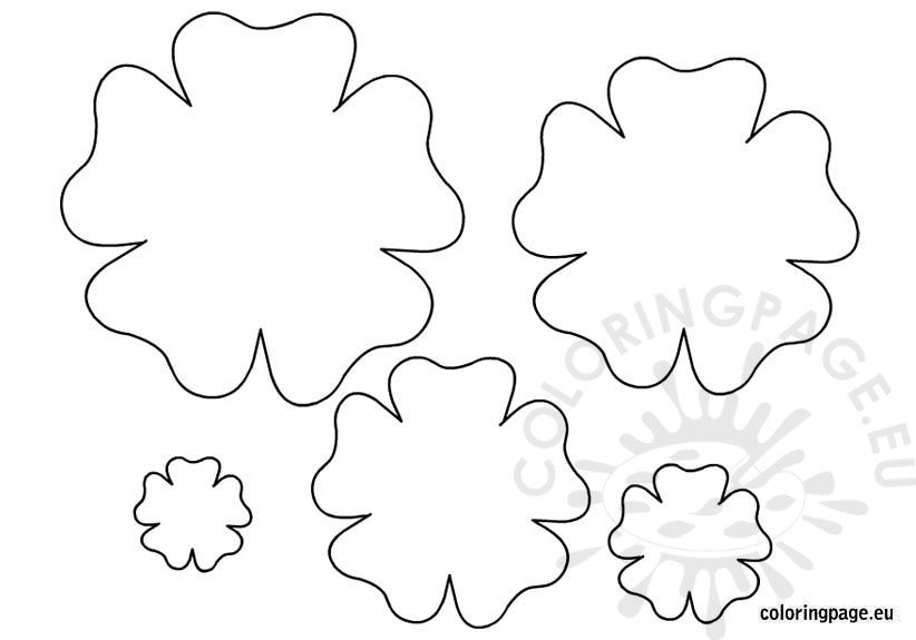 Flower template printable – Coloring Page