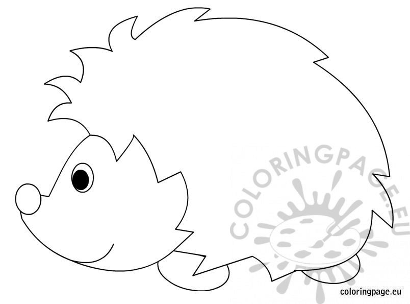 Hedgehog coloring sheet – Coloring Page