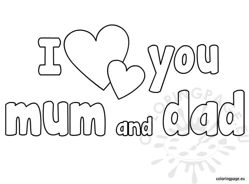 i love you dad coloring pages - photo #43