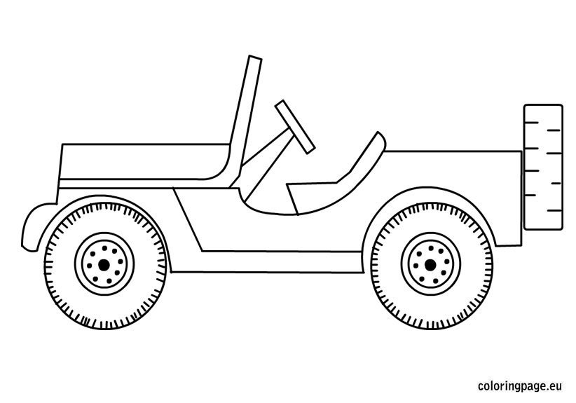 Jeep coloring Coloring Page