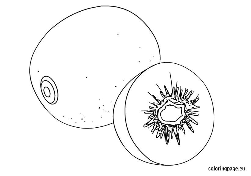 Kiwi Coloring Page Coloring Page