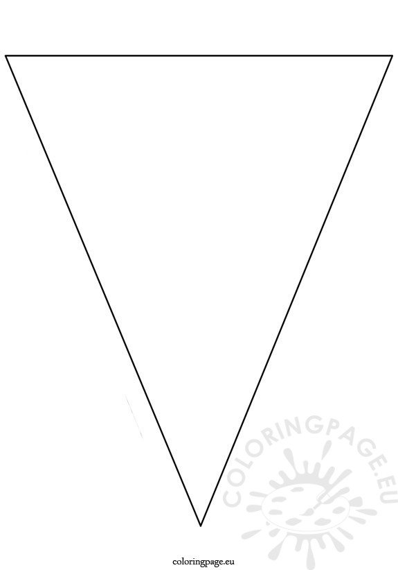Birthday Pennant Banner Template from coloringpage.eu