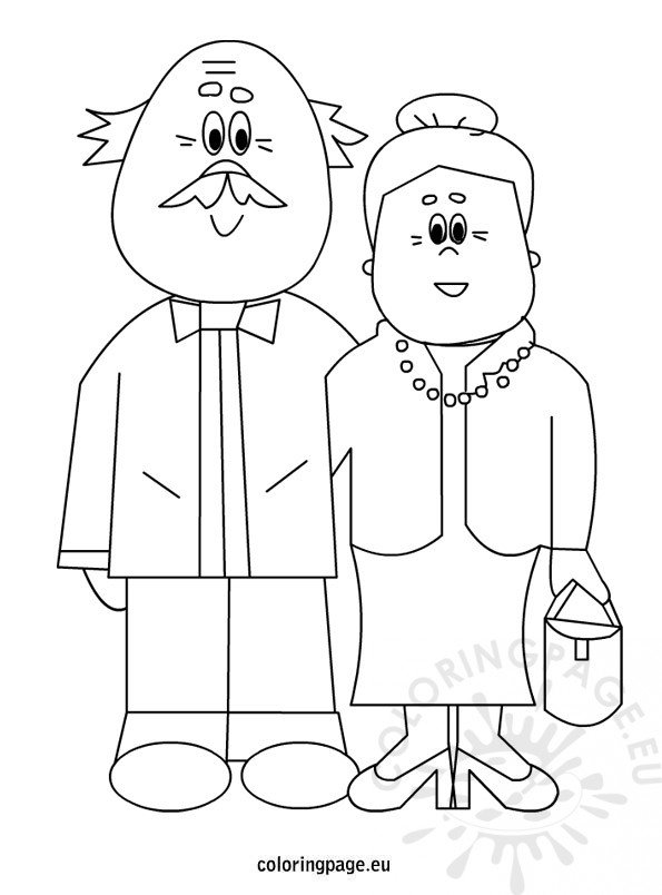 free grandma coloring pages - photo #49