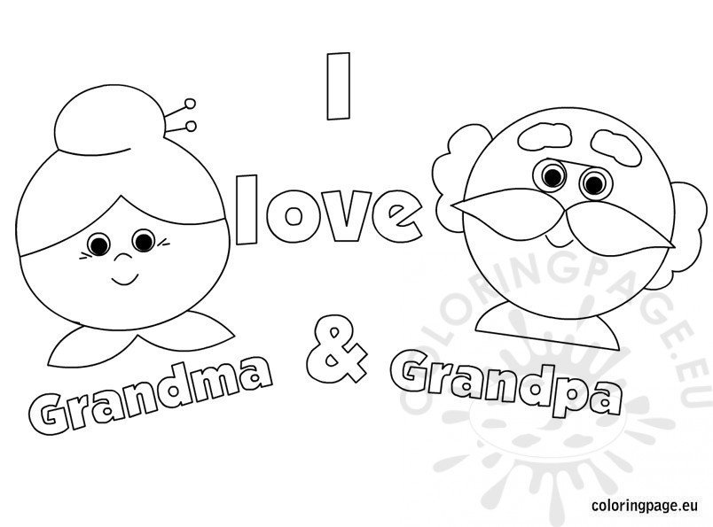 i love grandparents coloring pages - photo #2