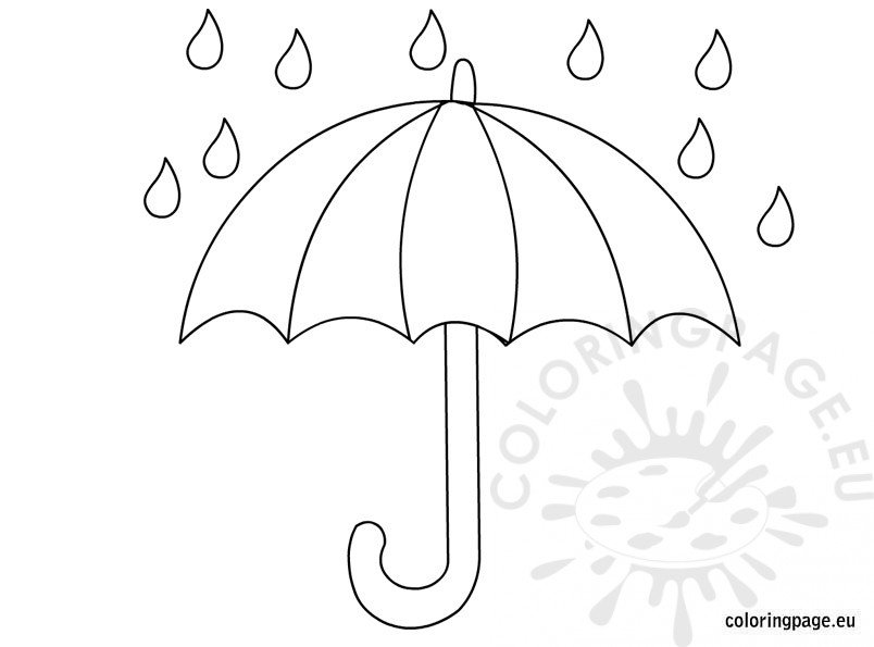 umbrella coloring pages for kids - photo #2