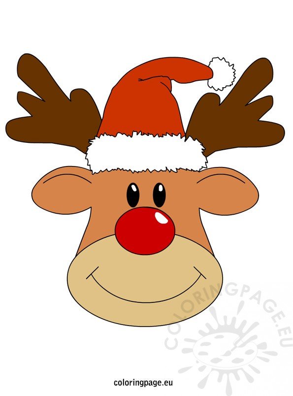 Reindeer Christmas – Coloring Page