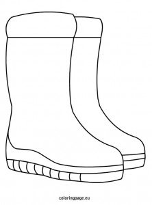 Snow Boots Coloring – Coloring Page