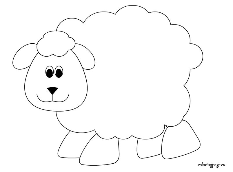Sheep coloring page – Coloring Page