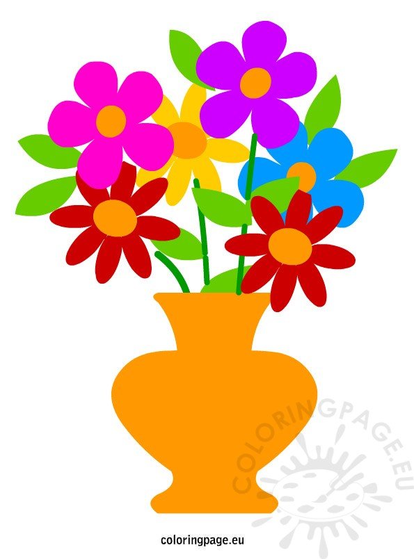 clipart of roses in a vase - photo #18