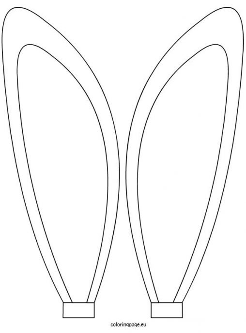 Bunny ears coloring sheet – Coloring Page