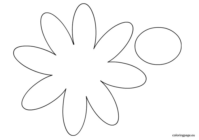 Free Printable Daisy Flower Template Printable Templates