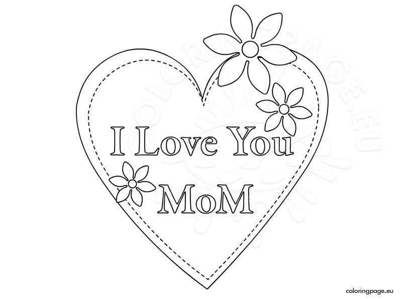 i love u mom coloring pages - photo #18