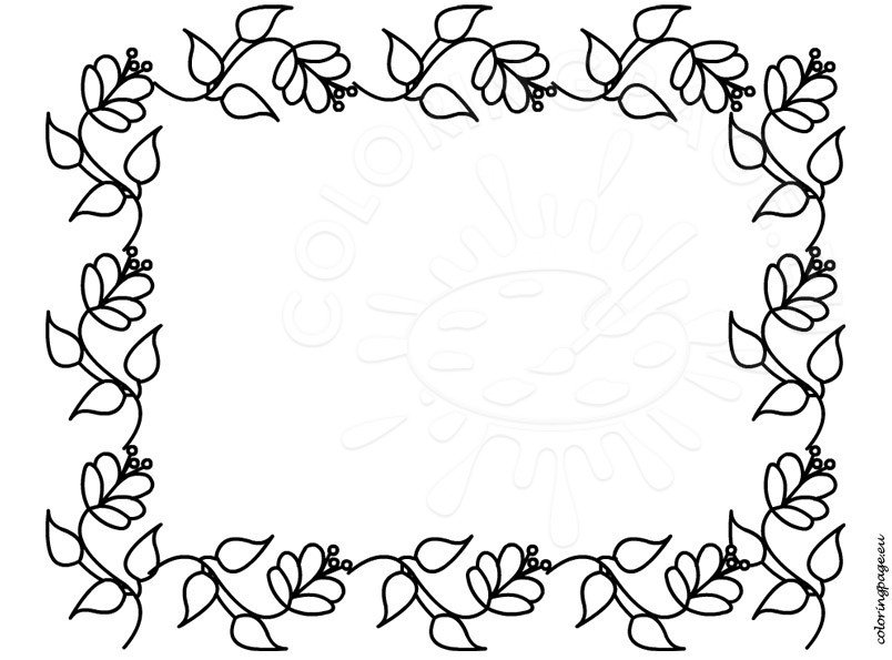 page border coloring pages - photo #39