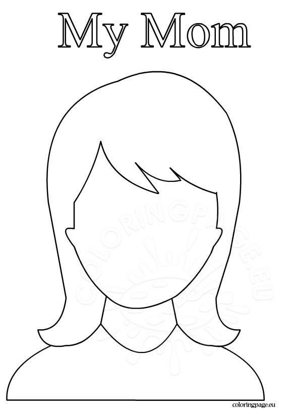 My Mom coloring page – Coloring Page