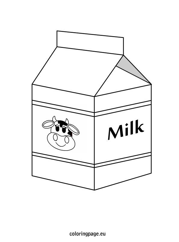 Milk coloring page – Coloring Page