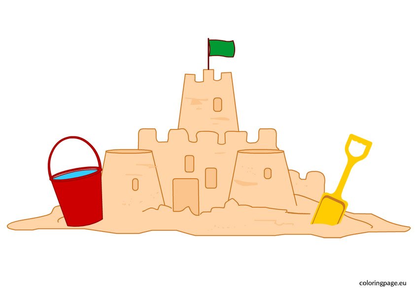 kids-sand-castle-coloring-page