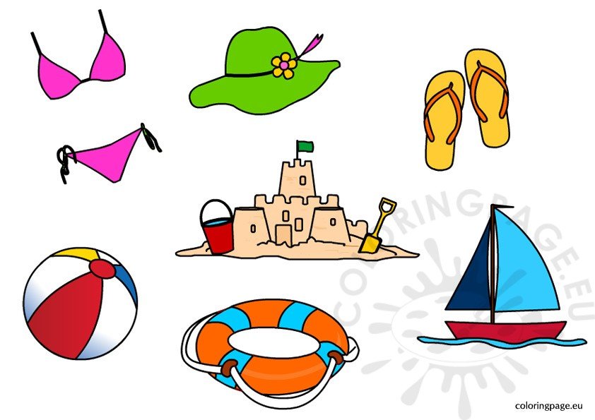 summer clipart to color - photo #37