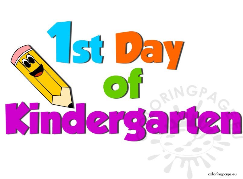 first day of kindergarten template