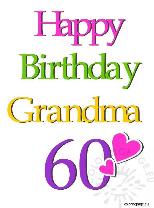 60th-birthday-grandma-coloring-page