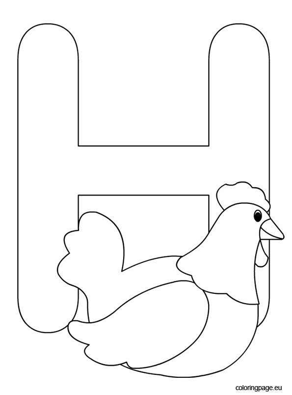 h coloring pages - photo #18