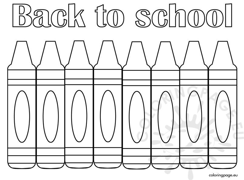 Back To School Coloring Page Free Printable Coloring Page