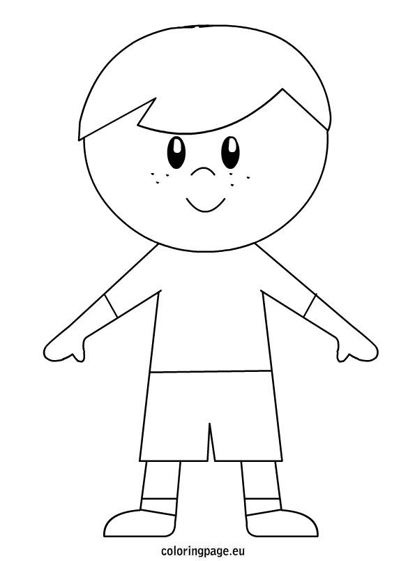 a boy coloring pages - photo #21