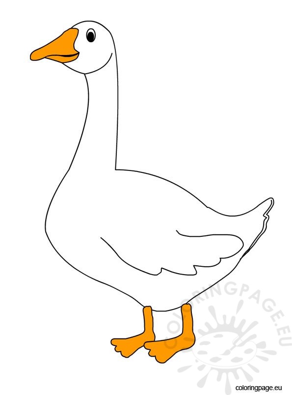 Goose clipart – Coloring Page