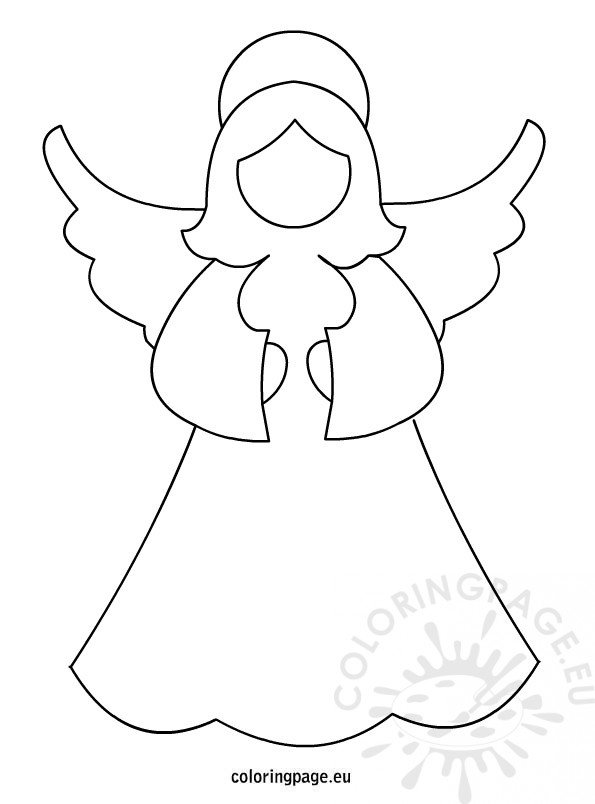 Angel template – Coloring Page