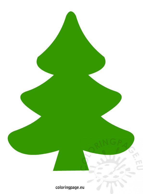 Christmas tree Free Printable Coloring Page