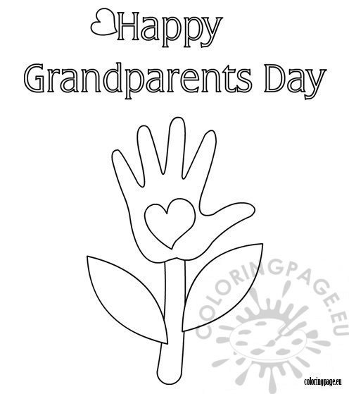 Grandparent39s Day Coloring Page