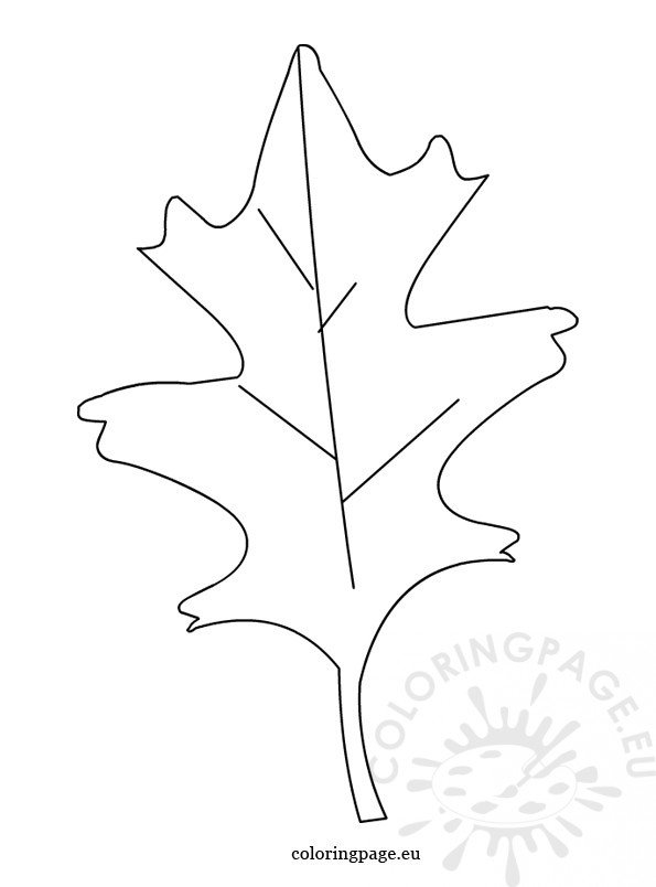 Free Pattern for Leaf – Coloring Page
